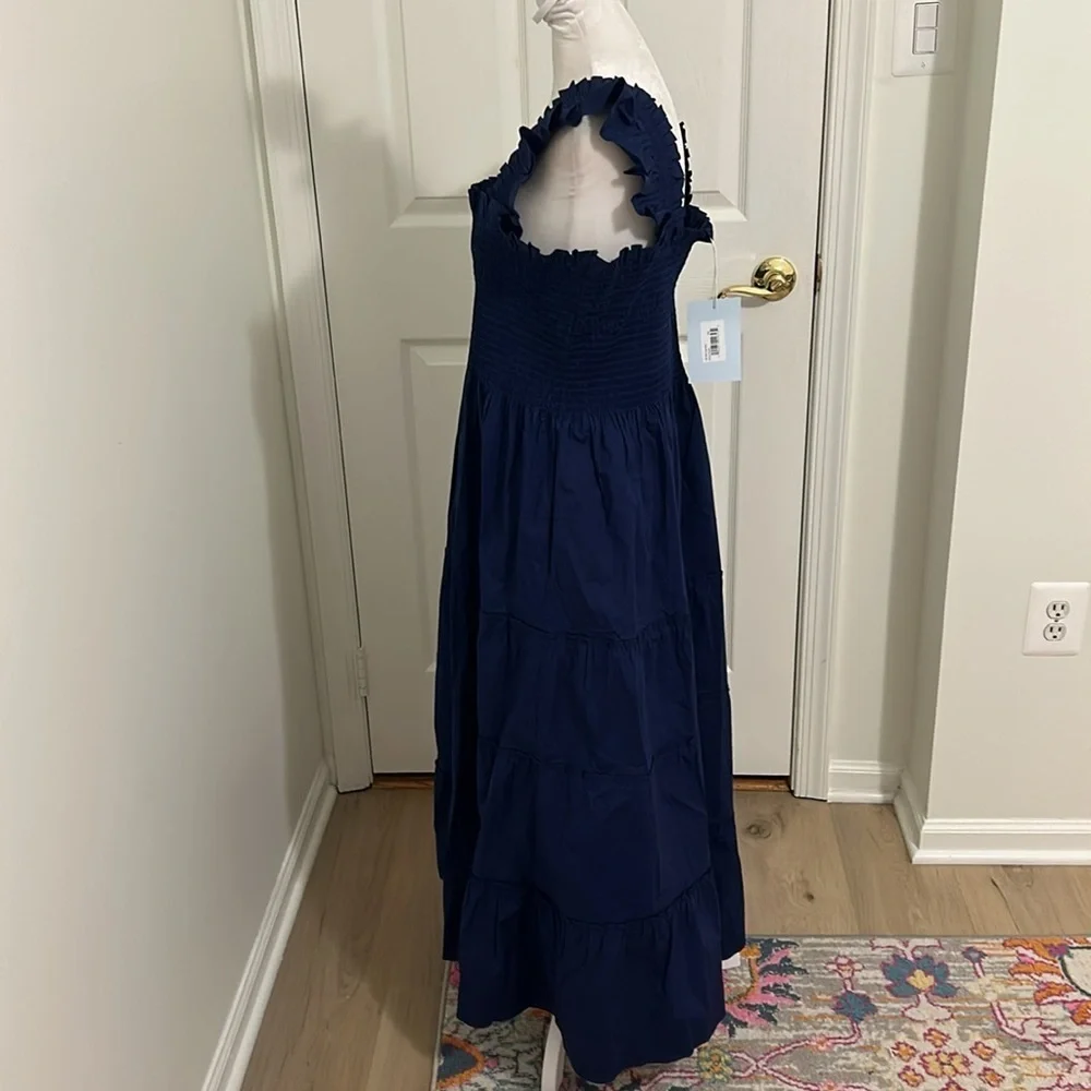Hill House Home The Ellie Nap Dress Navy Cotton Poplin NWT Size XXL, 2X Plus